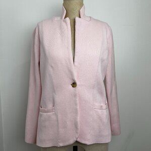 J. Crew Schoolboy Sweater Blazer Blush Pink 100% Cotton